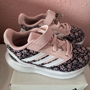 Adidas Kids Pink Floral Sneakers
